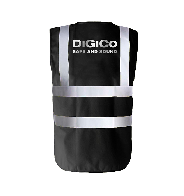 digico-safe-and-sound-gilet-haute-visibilit-noir-classe-2 image 2