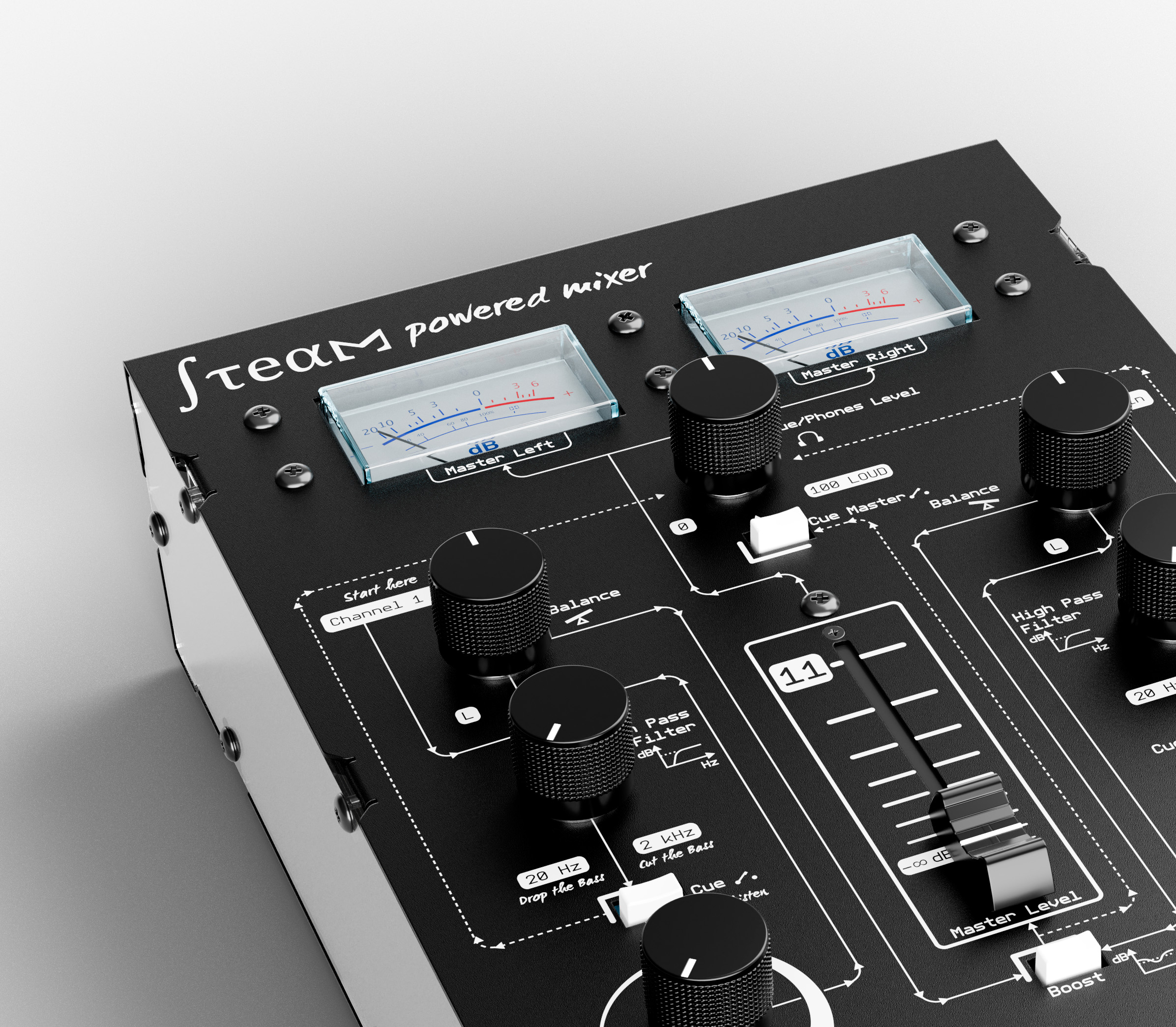 digico-steam-kit-table-de-mixage-dj-2-voies-usb image 3