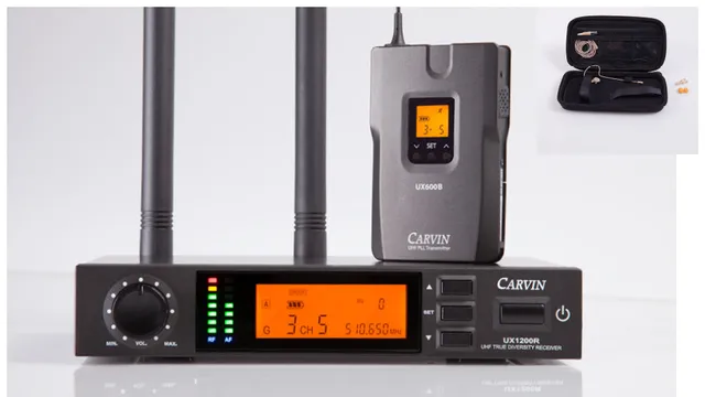 carvin-ux1200bp1t-micro-headset-sans-fil-beige-uhf image 1