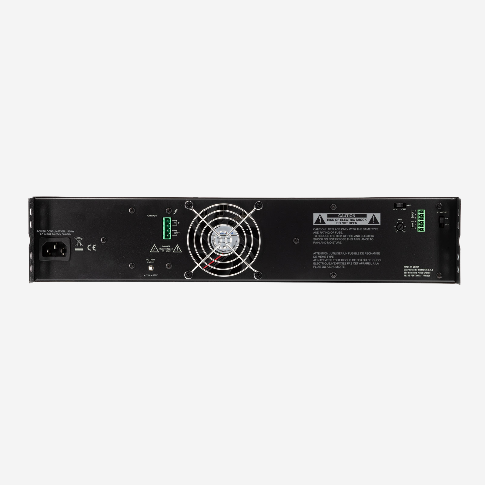 audiophony-amp1100-amplificateur-100v-mono-1100w image 2