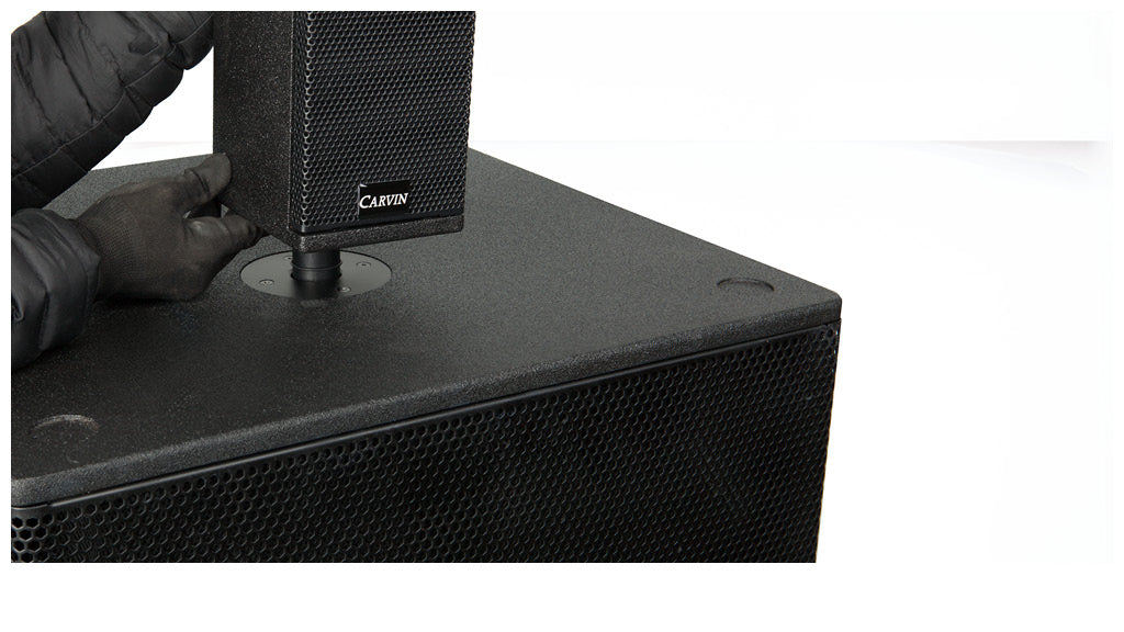carvin-ss7-tube-entretoise-enceinte-aluminium-noir image 2