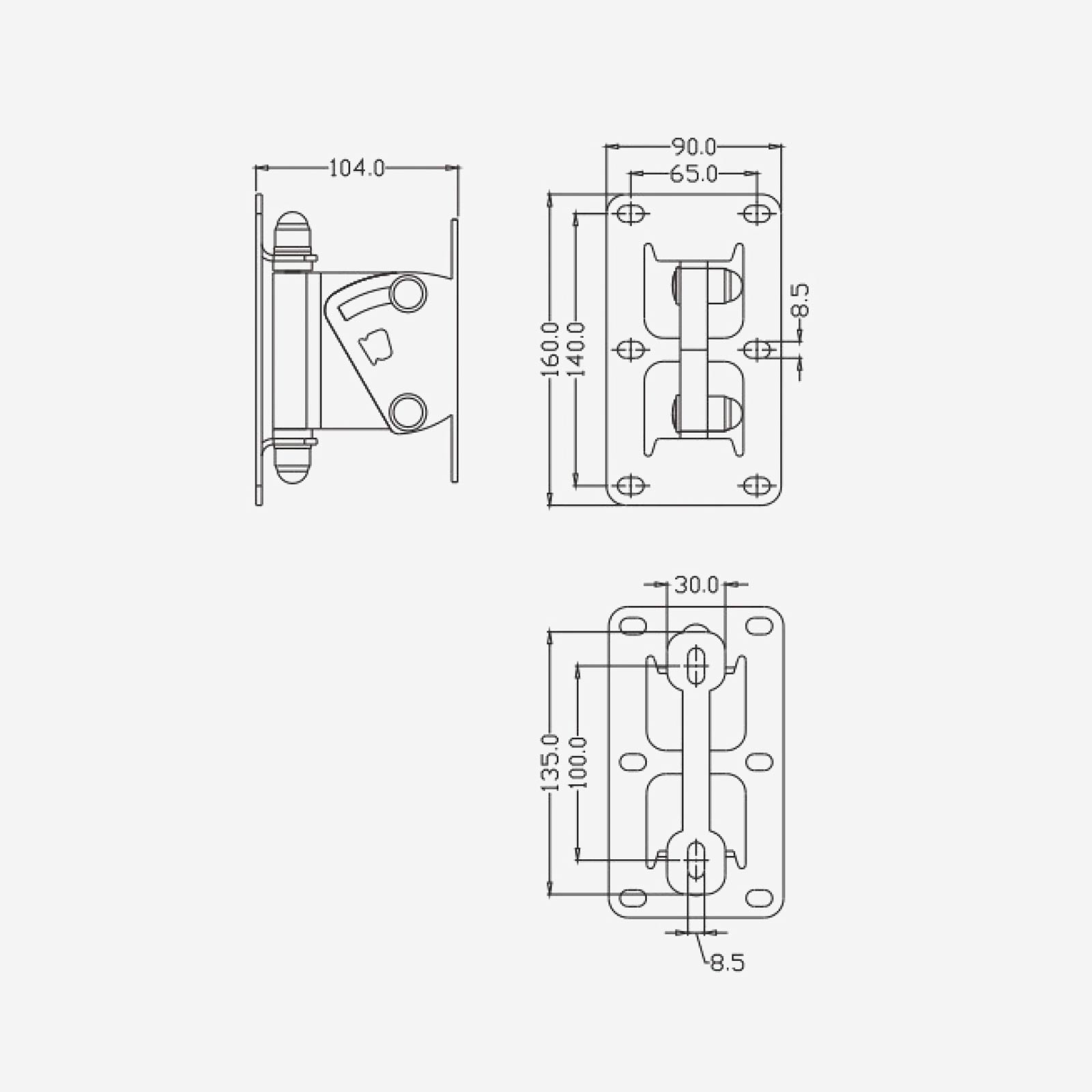 audiophony-suplineb-support-mural-colonne-orientable image 2