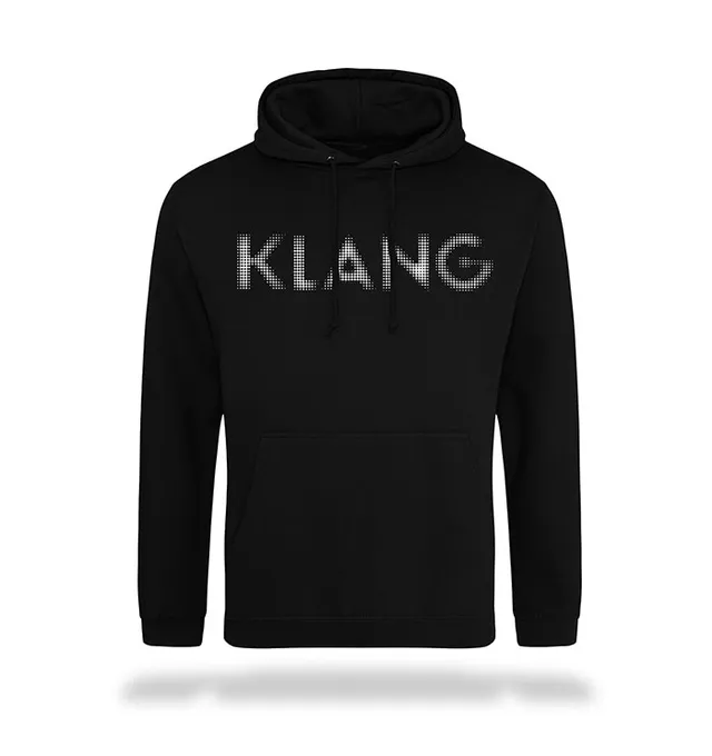klang-hoodie-sweat-capuche-noir-coton-poche-kangourou image 1