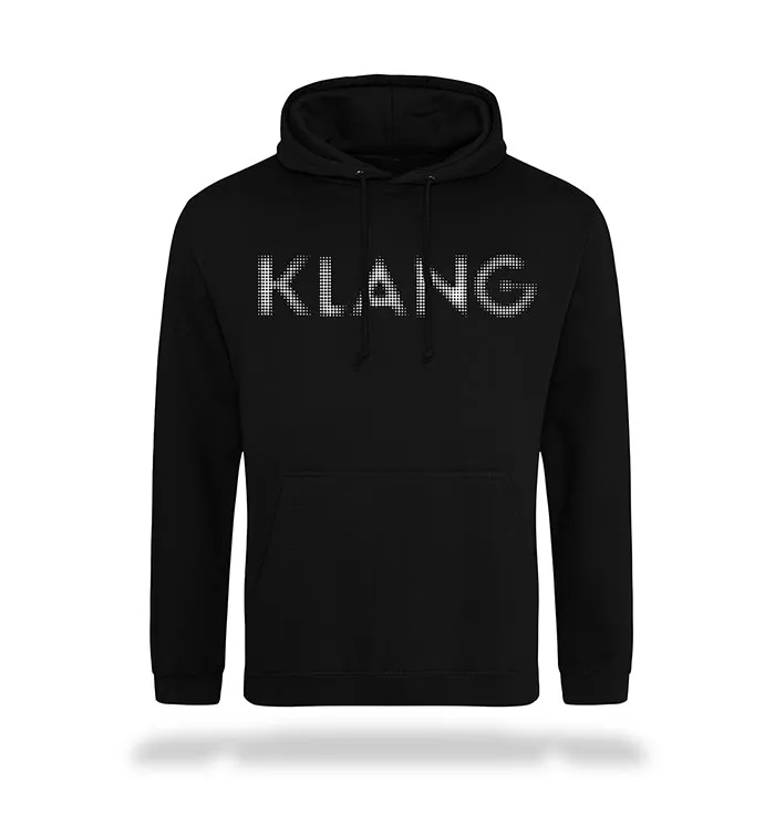 klang-hoodie-sweat-capuche-noir-coton-poche-kangourou image 1