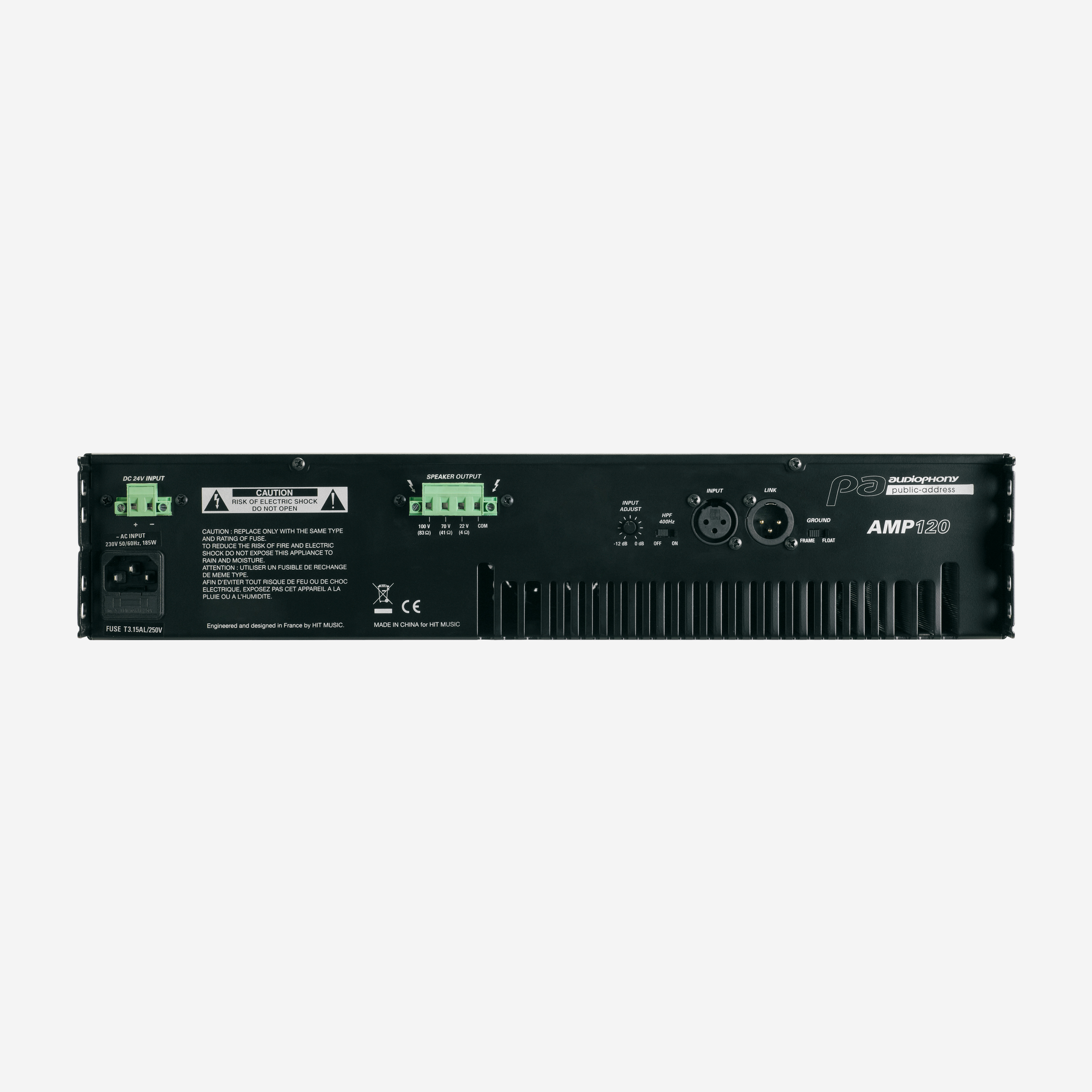audiophony-amp120-ampli-100v-installation-basse-imp-dance image 2