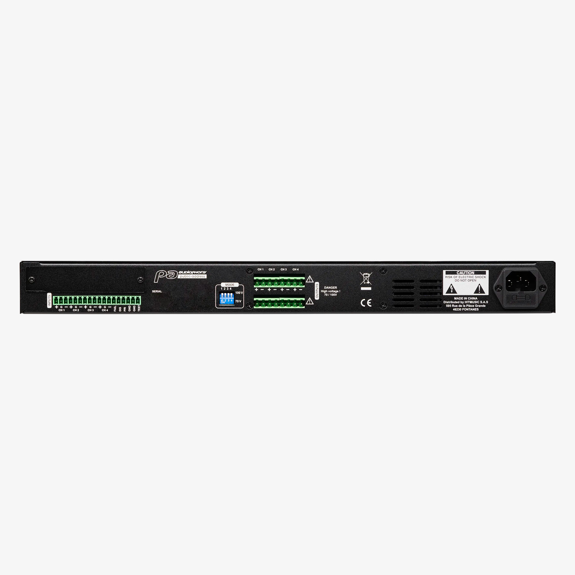 audiophony-amp-h-amp150-4h-ampli-4-canaux-4x150w-100v image 2