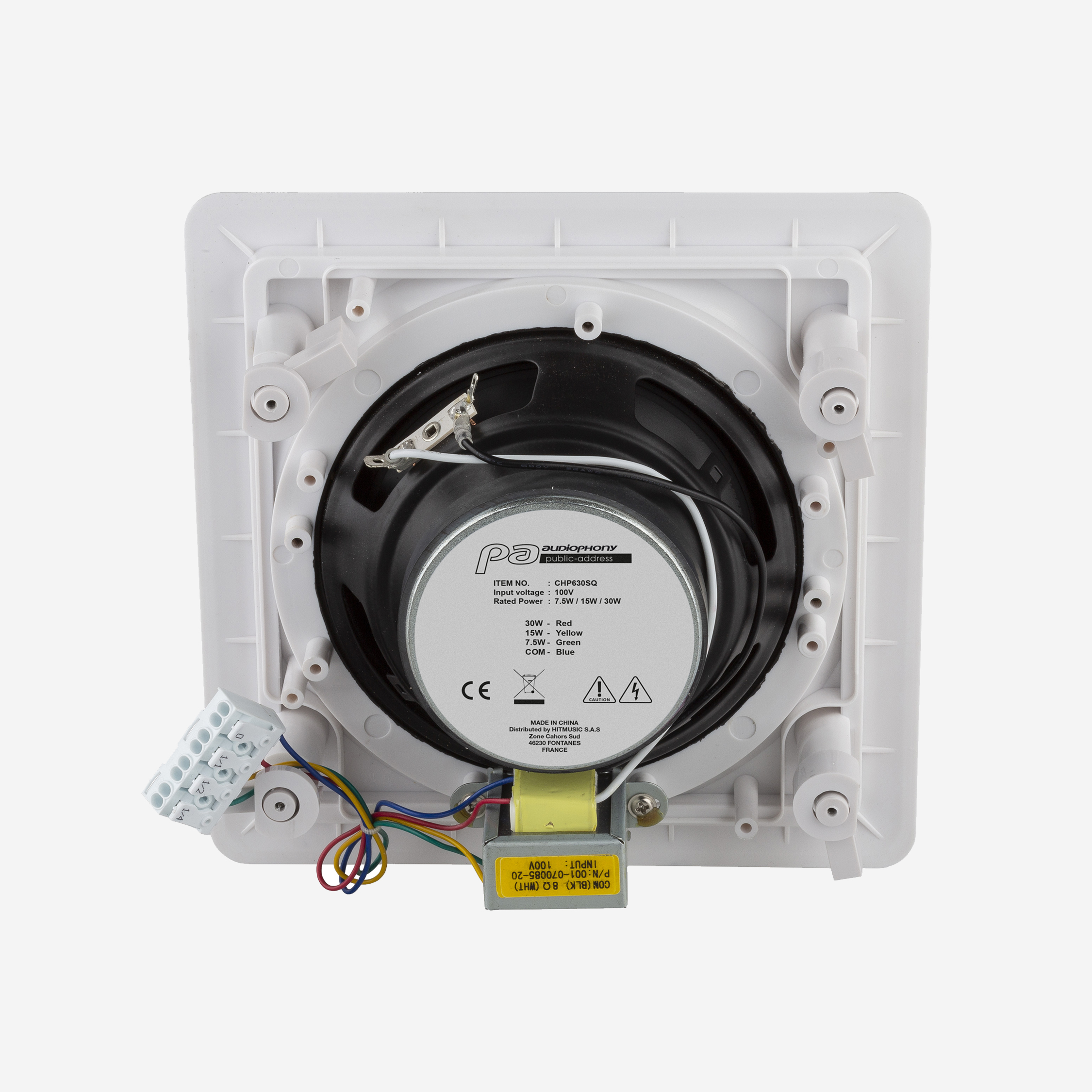 audiophony-chp630sq-plafonnier-carr-encastrable-100v image 4