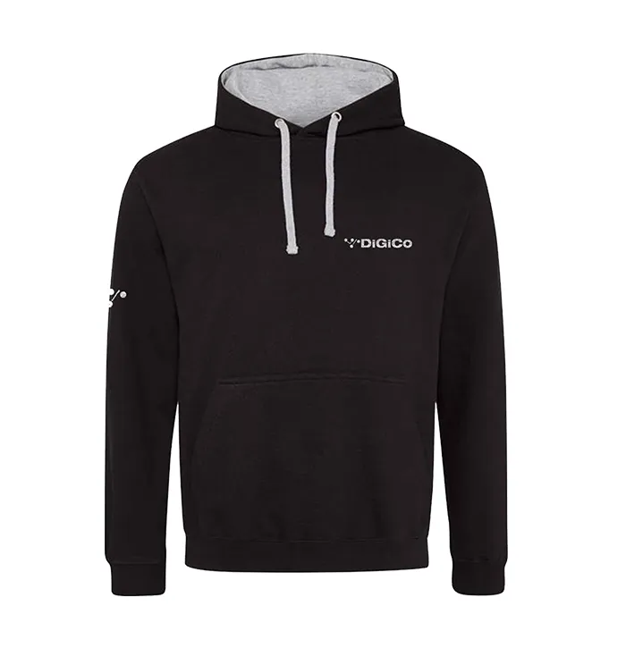 digico-hoodie-sweat-brod-noir-contraste-coton image 1