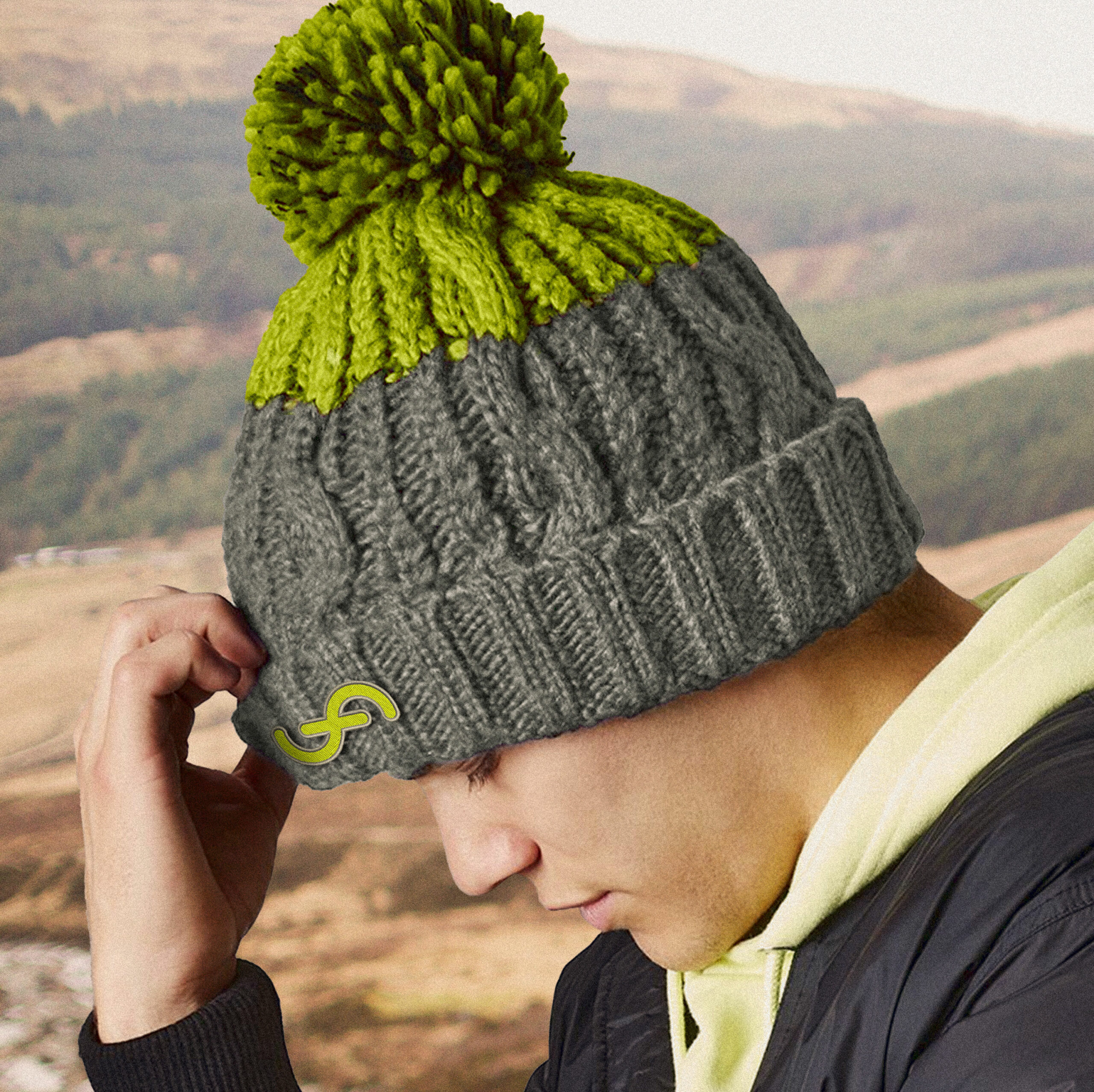 fourier-audio-beanie-bonnet-pompon-taille-unique image 2