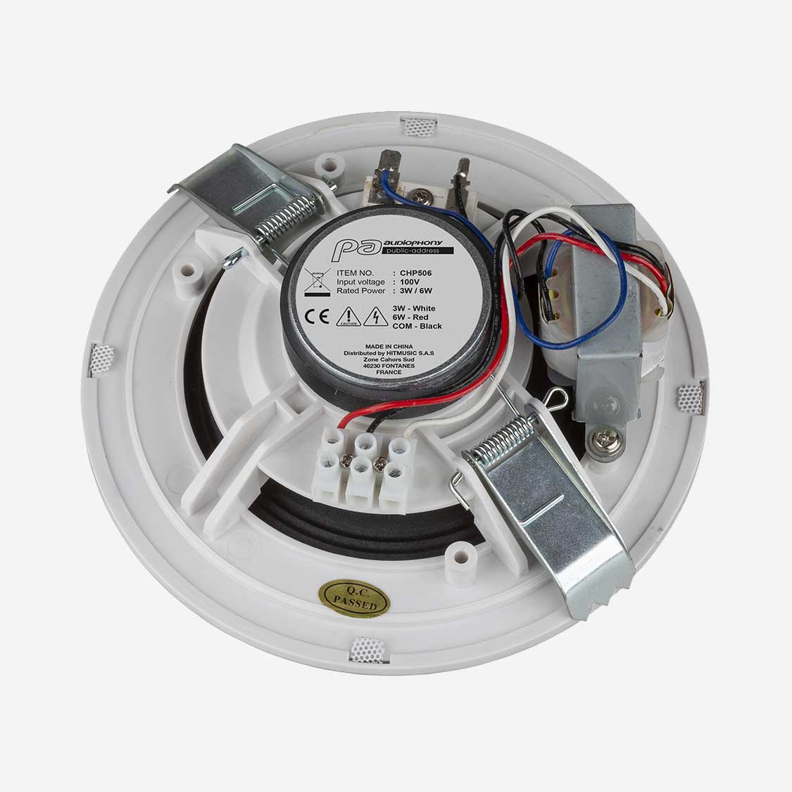 audiophony-plafonniers-chp506-haut-parleur-plafond-100v-encastrable image 3