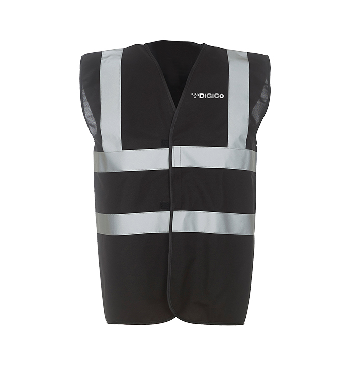 digico-safe-and-sound-gilet-haute-visibilit-noir-classe-2 image 1