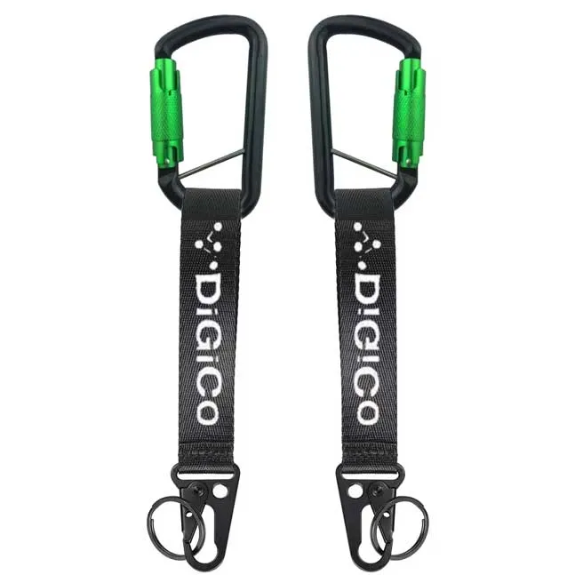 digico-luggage-carabiner-keyring-porte-cl-s-mousqueton-vert image 1