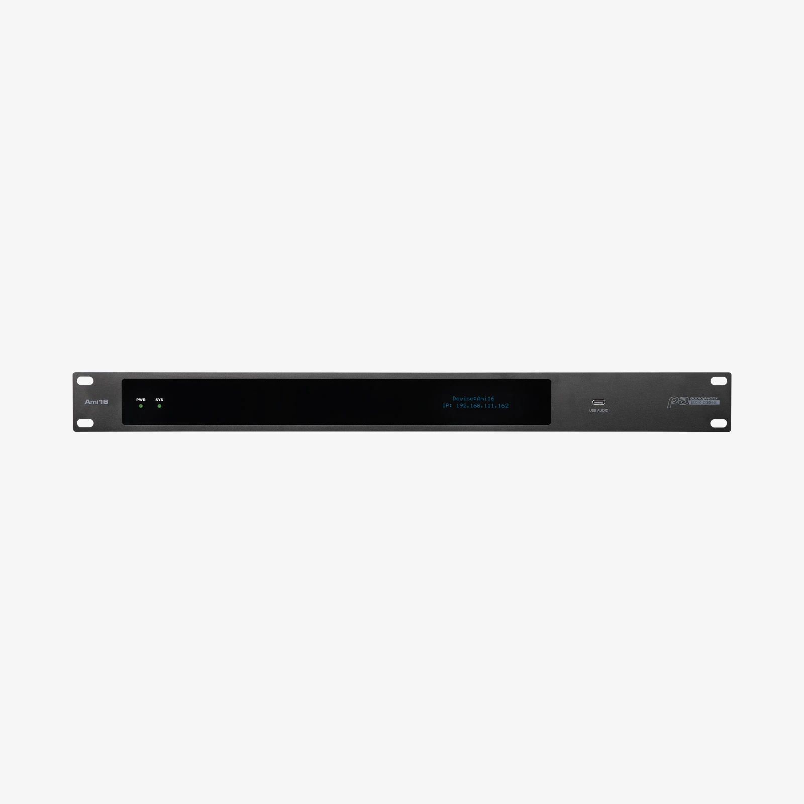 audiophony-ami-ami16-matrice-audio-16x16-rack-1u-dsp image 1