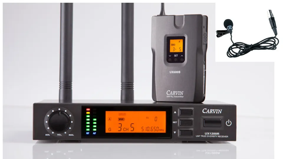 carvin-ux1200lp1-micro-cravate-sans-fil-uhf-cardio-de image 1