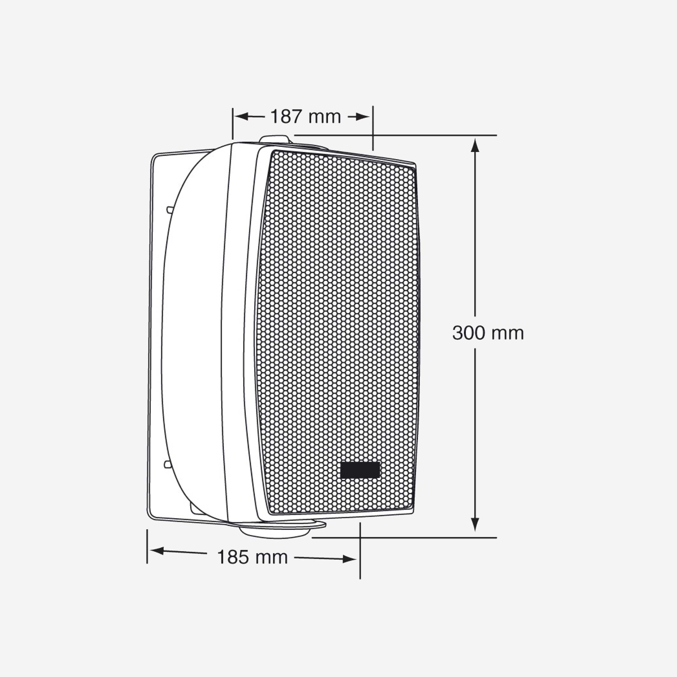 audiophony-ehp520w-enceinte-murale-blanche-ligne-100v image 2
