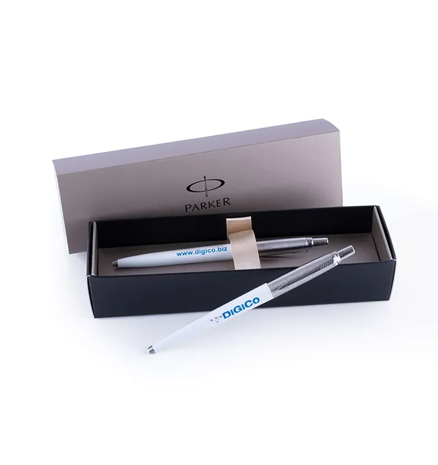 digico-parker-jotter-pen-stylo-bille-blanc-logo image 1