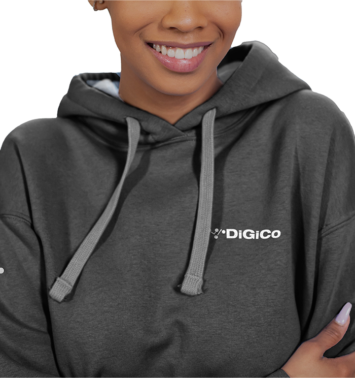 digico-hoodie-sweat-brod-noir-contraste-coton image 3