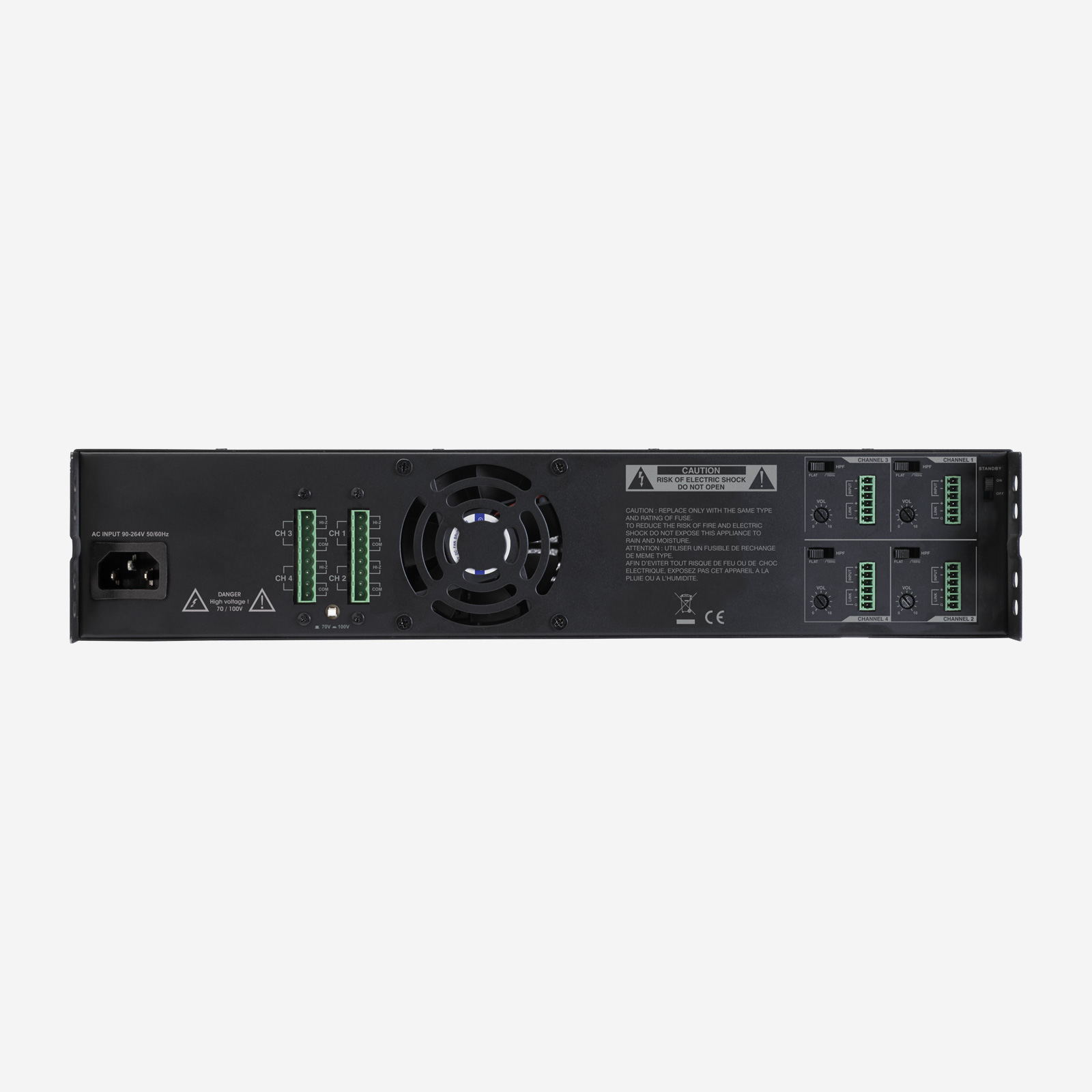 audiophony-amp4300-ampli-100v-4x300w-multizone-classe-d image 2
