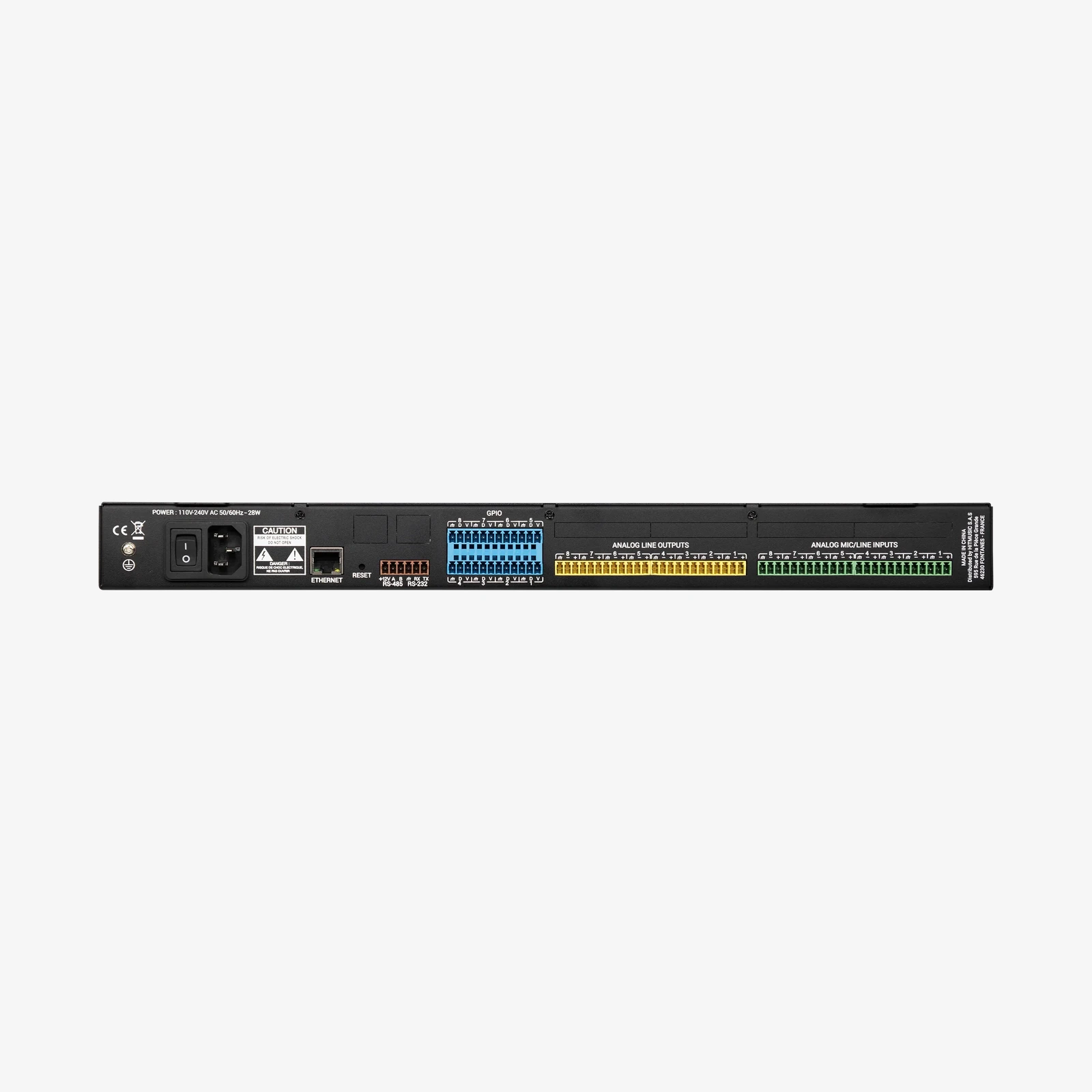 audiophony-ami08-matrice-audio-8x8-rack-dsp-amicontrol image 2